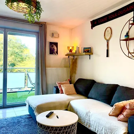 Daire Bel Appart Avec 2 Chambres - Parking Et Clim - Metro Argoulets Toulouse