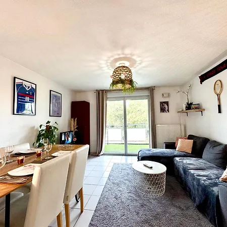 Bel Appart Avec 2 Chambres - Parking Et Clim - Metro Argoulets Toulouse