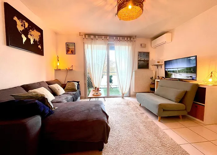 Апартаменты Bel Avec 2 - Parking Et Clim - Metro Argoulets Тулуза